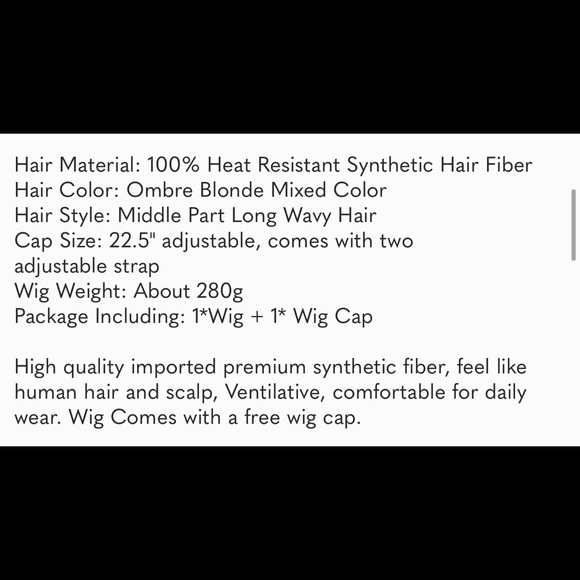 🆕️ Natural Looking Silk Fully Heat Resistant  Wig - Picture 6 of 7